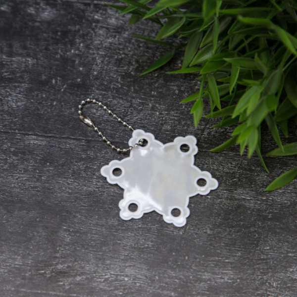 Светоотражающий элемент (фликер) "Snowflake" брелок