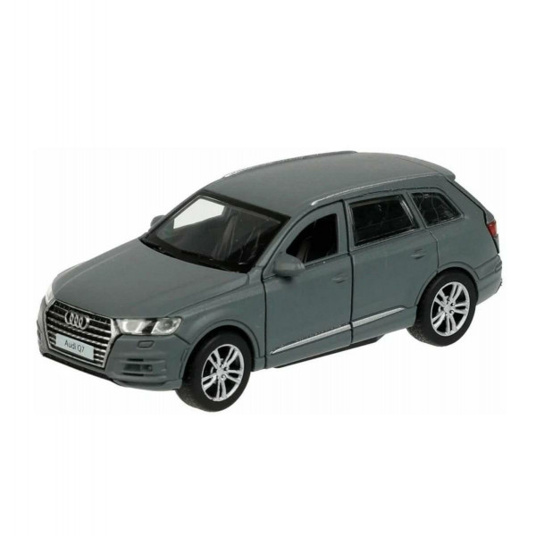 Машина ин.мет. AUDI Q7 МАТОВЫЙ 12см .двери .багаж.серый