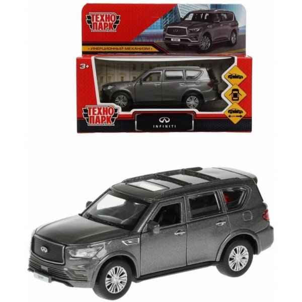 Машина мет. INFINITI QX80 12,5см, серый кор.