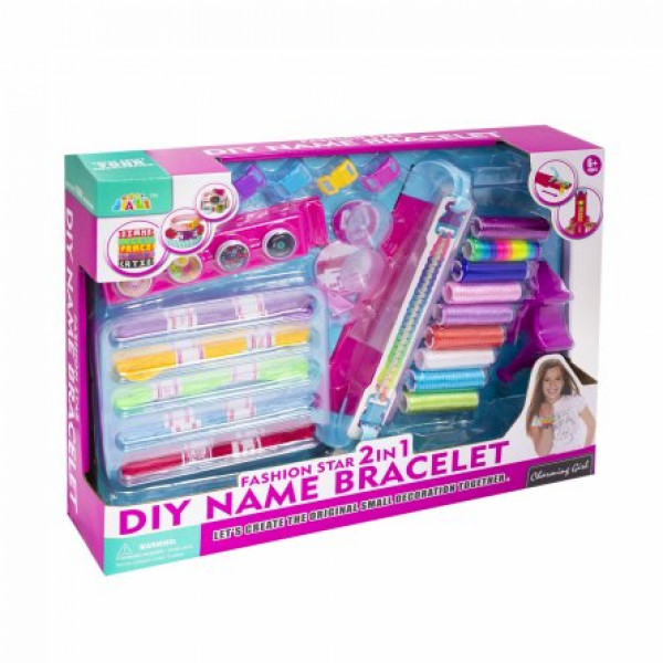 Набор для создания украшений и браслетов, "Diy name bracelet", карт.уп.