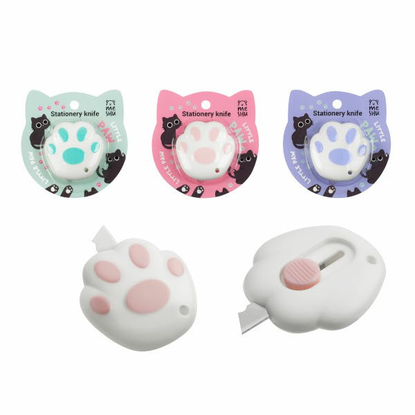 Нож канц. 9мм MESHU ассорти