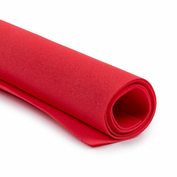 Пластичная замша 1мм 60*70 см. 17 Индийский красный (135) Blumentag Eva