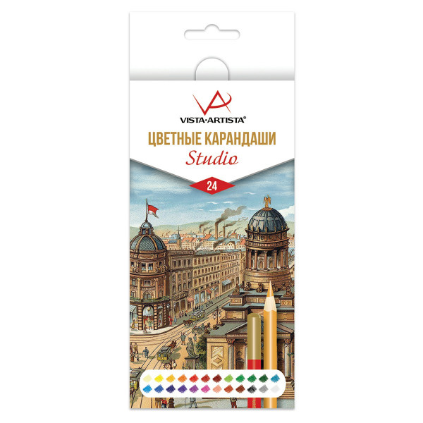 Карандаши 24цв.Vista-Arista "Studio"