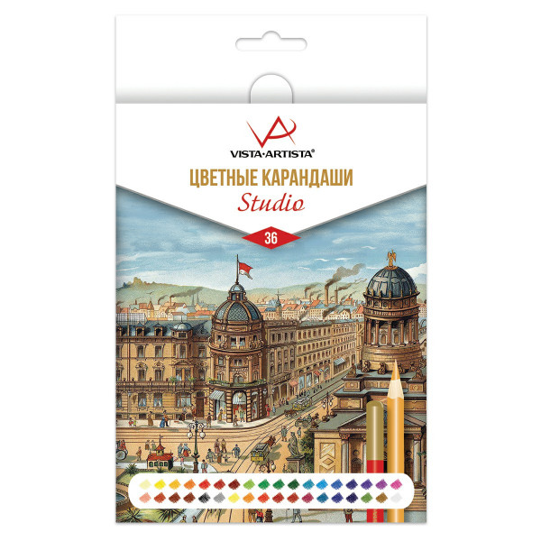 Карандаши 36цв.Vista-Arista "Studio"