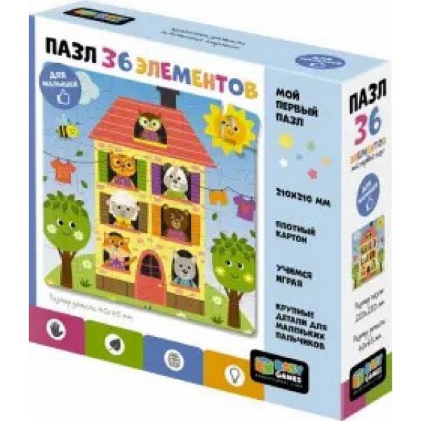 Пазлы 36 Baby Games. Теремок