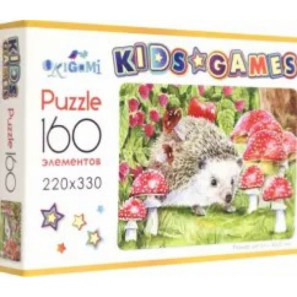 Пазлы 160 Kids Games. Ёжик