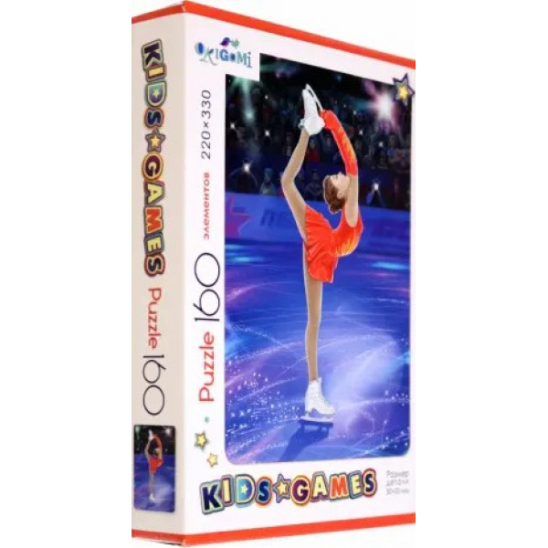 Пазлы 160 Kids Games. Спорт. Фигуристка