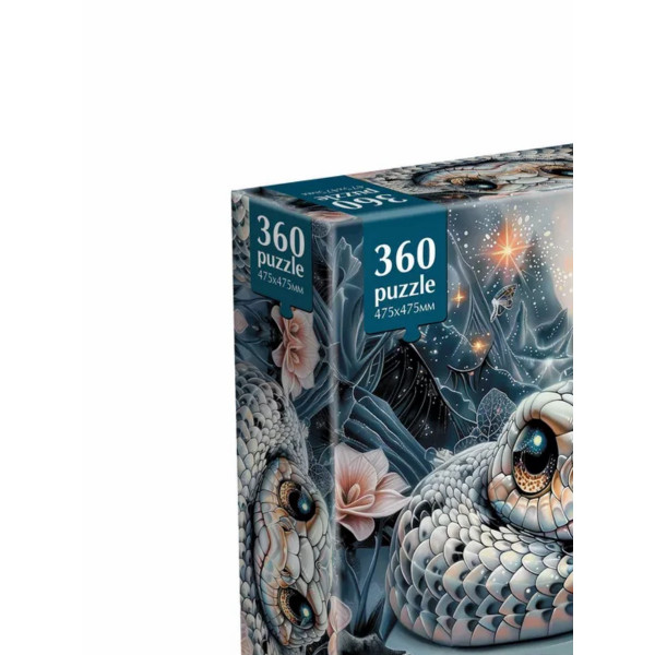 Пазлы 360 Год змеи 2025. Милая змейка
