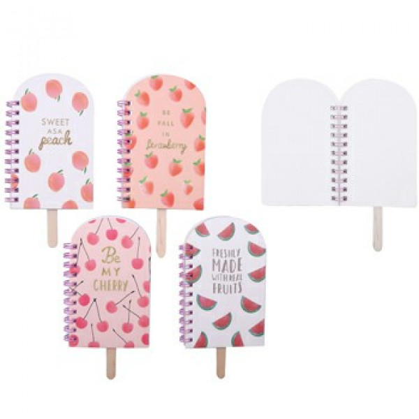 Блокнот 8*12см 50л ICE CREAM спираль