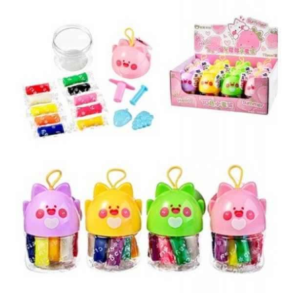 Тесто д/лепки 8цв. формочки 3шт.