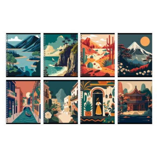 Тетрадь 80л. кл. "Travel" спираль