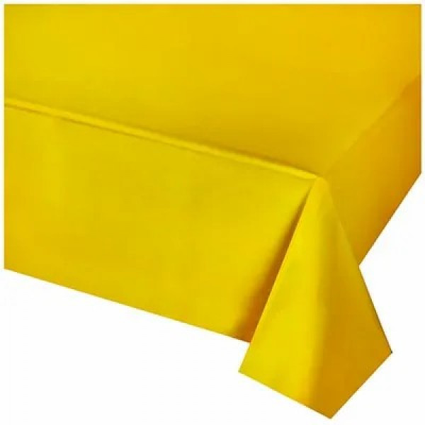 Скатерть п/э желтая 1,4*2,75м