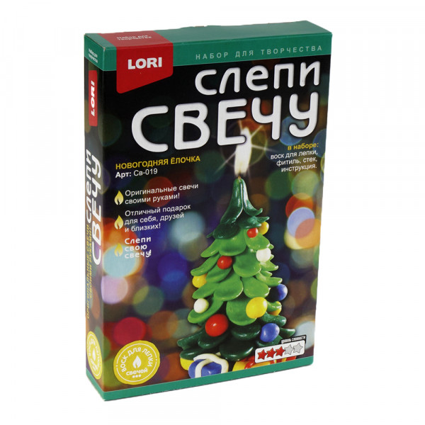 Слепи свечу "Новогодняя елочка"