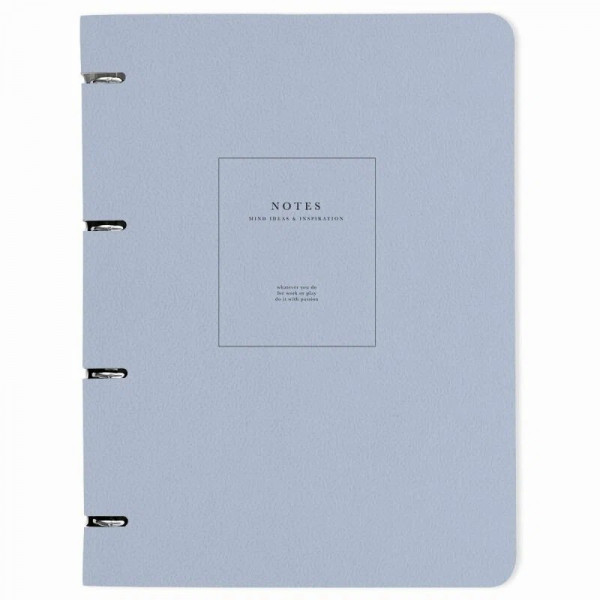 Тетрадь 120л. кл. Notes на кольцах голубой А4