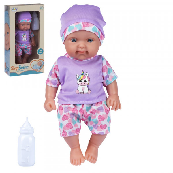 Пупс 25см в комбинез с единорожкой