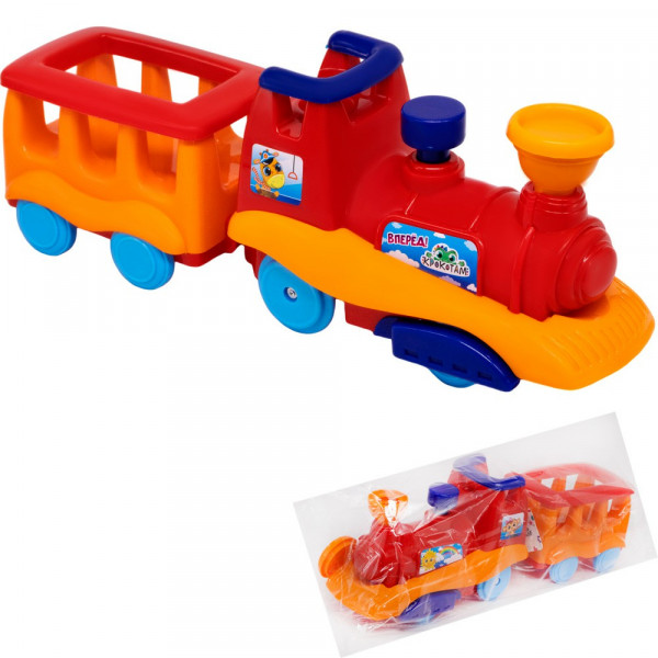 Паровоз Крокотам красно-оранжевый