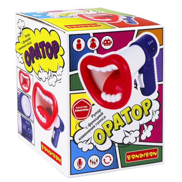 Рупор "Оратор" ф-ция изменения голоса, синий