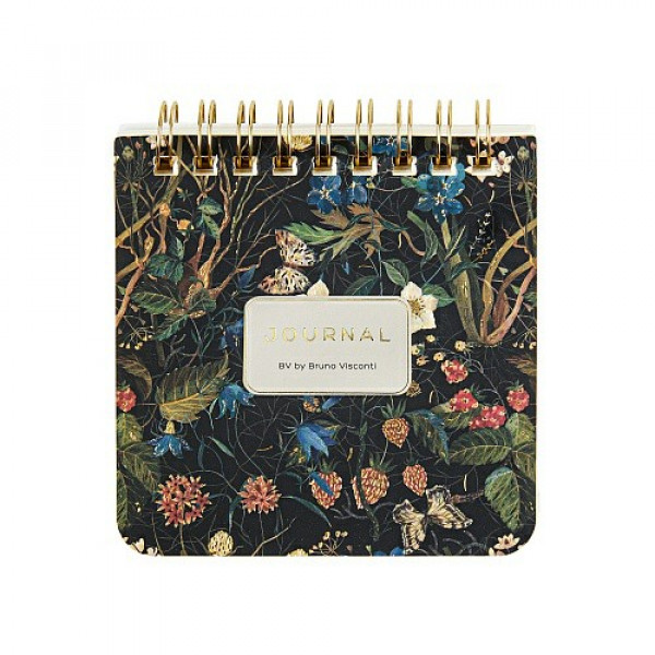 Блокнот "POCKET JOURNAL" 90*90мм 60л. на гребне "ФЛОРА ЛЕСНЫЕ ЯГОДЫ"