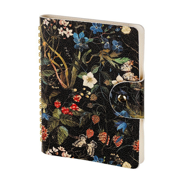 Ежедневник с хлястиком B6 "FLORA. ЛЕСНЫЕ ЯГОДЫ"