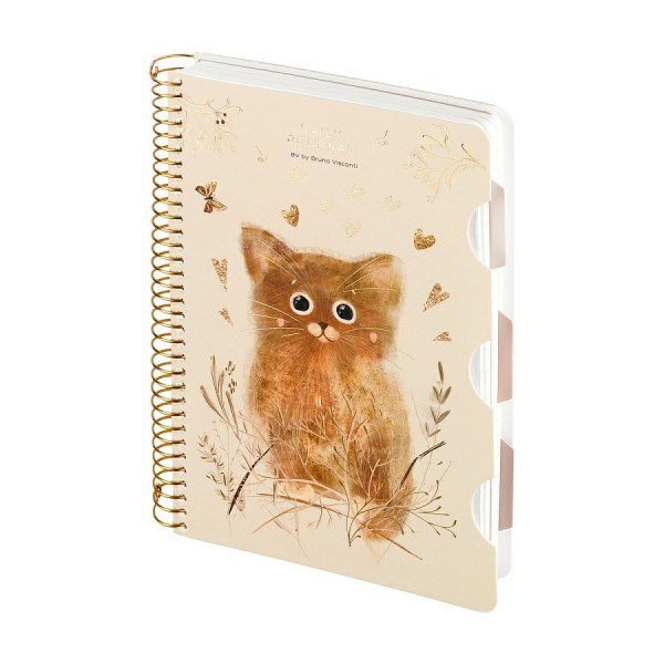 Записная книжка Daily journal А5 200л. спир "Love me"