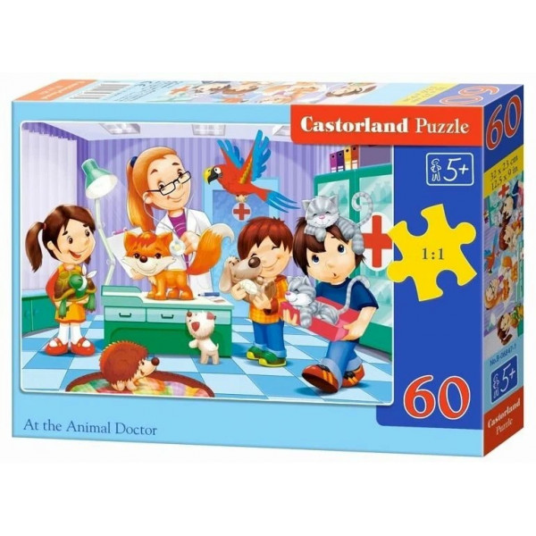 Пазлы 60 Ветеринар Castor Land