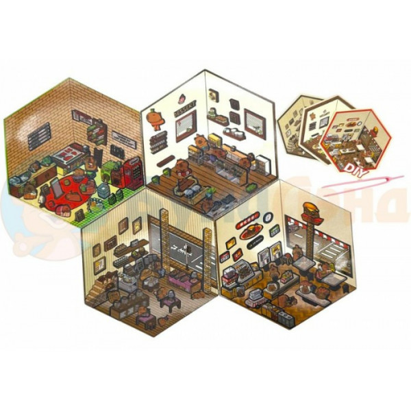 Фигурки животных-брелоки/Наклейки - конструктор