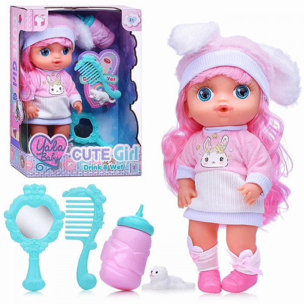 Кукла "Роза" (пьет,писает) с аксс, в коробке