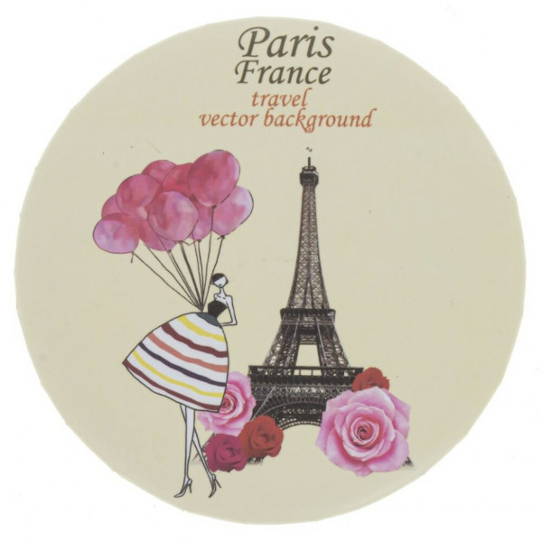 Зеркало карманное 7*7см, 6в.