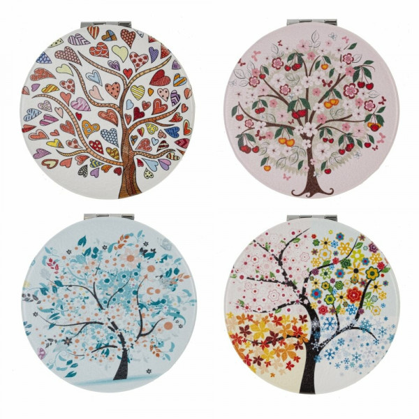 Зеркало карманное 7*7см, 4в.