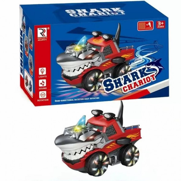 Машина на бат. Акула в коробке