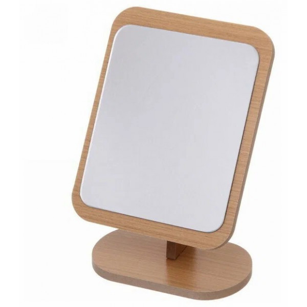 Зеркало настольное в деревянной оправе "High Tech- Fashion".прямоугольник , 16,5*21 см