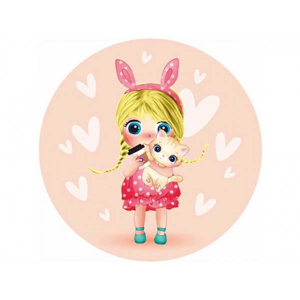 Зеркало косметическое круглое  "Коллекция Марципан"