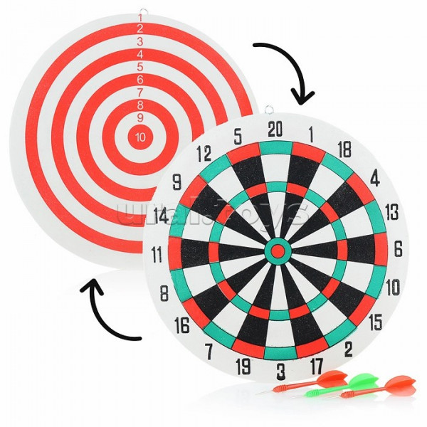 Дартс "В яблочко" 3 дротика 29см