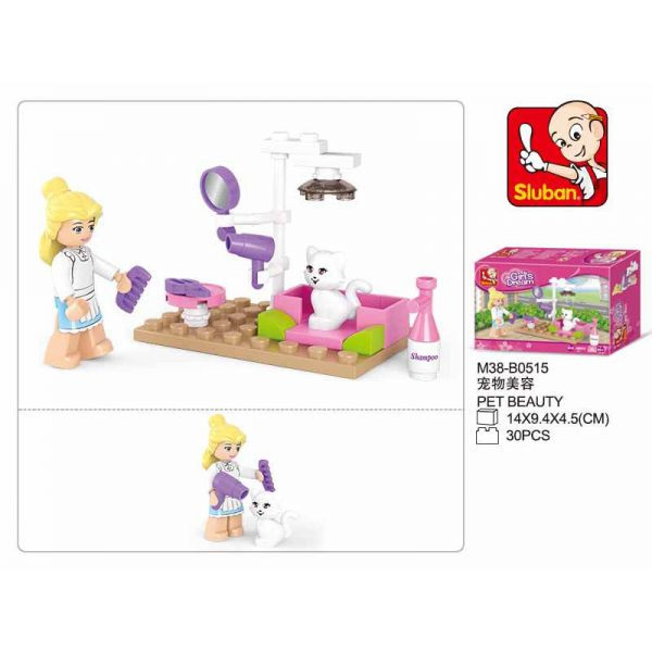 Конструктор пласт. с фигуркой 30д.