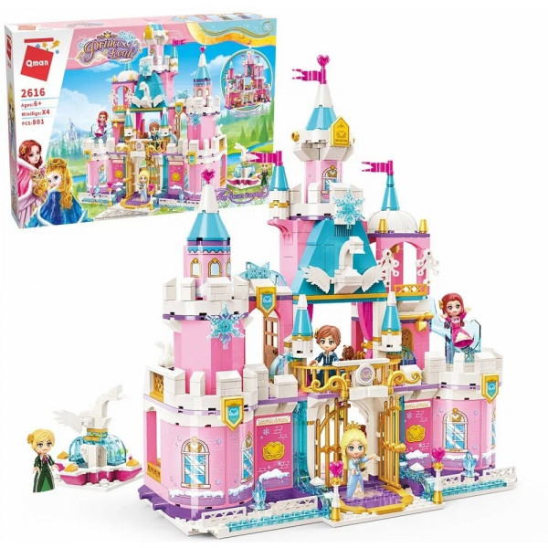 Конструктор пласт. Замок с фигурками 801дет