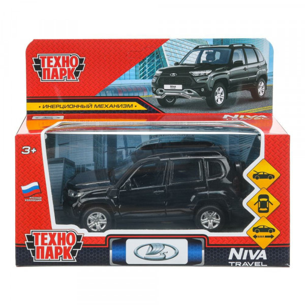 Машина мет.Lada Niva travel 12см черный