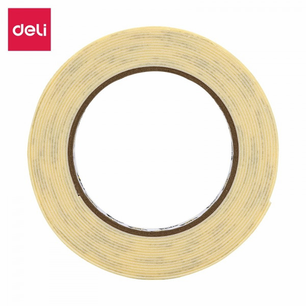 Лента двусторонняя монтажная Deli, 18 мм x 4,57 м, толщина 1 мм, 1 рулон